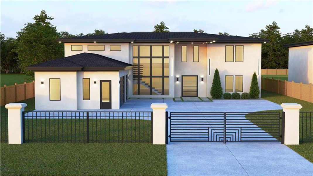 Front exterior of a new home in , Loganville, GA, highlighting curb appeal (Image 4).