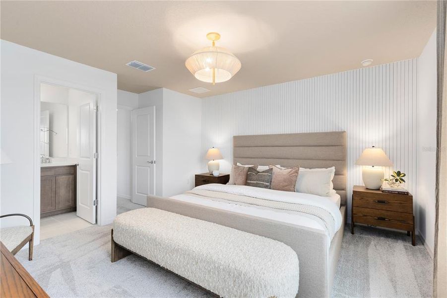 Furnished interior view inside a new home in EverBe, Orlando (Image 18).