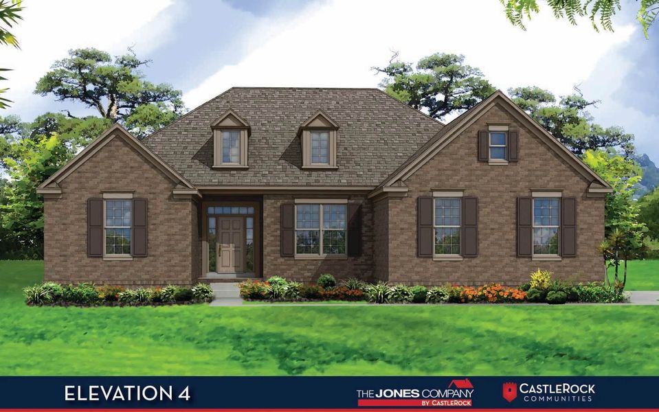 Representative exterior photo of a completed home built from the Danbury IV by CastleRock Communities in Belvoir, Fairview, TN (Image 2).