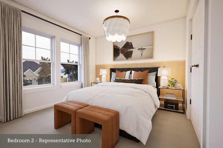 Furnished interior view inside a new home in Crighton Cove - Enclave Collection, Conroe (Image 4).