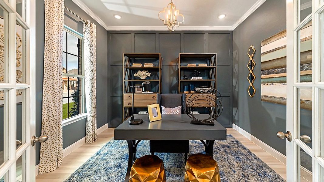 Representative furnished interior of a home built from the Whitney by Beazer Homes in Treeline, Justin (Image 7).