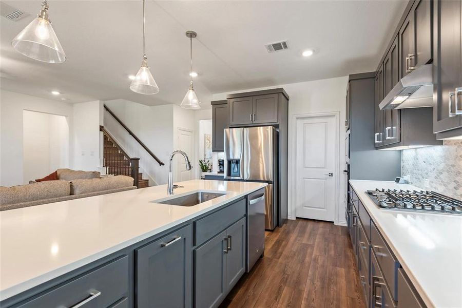 Furnished interior view inside a new home in , Forney (Image 5). Furnished interior view inside a new home in , Forney (Image 5).