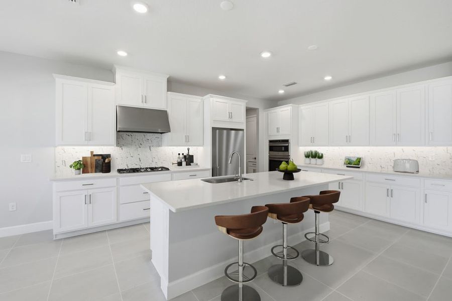 Representative furnished interior of a home built from the Cumberland by Taylor Morrison in Harvest at Ovation, Winter Garden (Image 7).