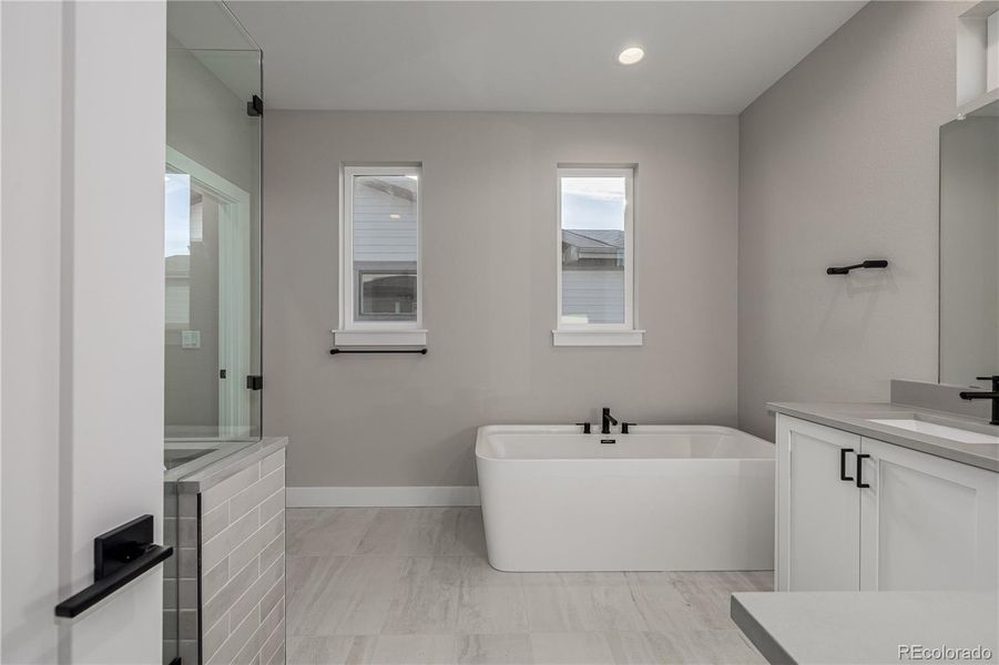 Furnished interior view inside a new home in West Grange, Longmont (Image 13).