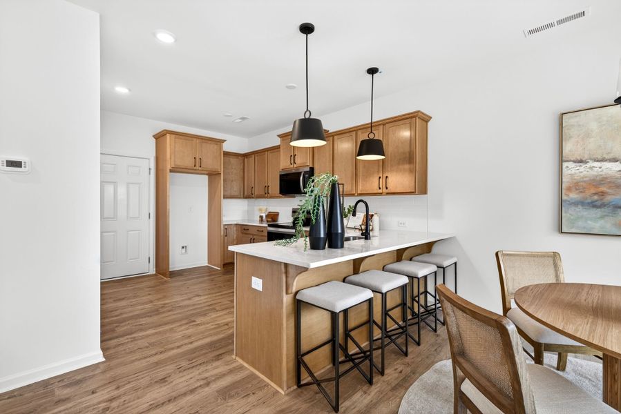 Furnished interior view inside a new home in White Oak Creek Crossing, Angier (Image 5).