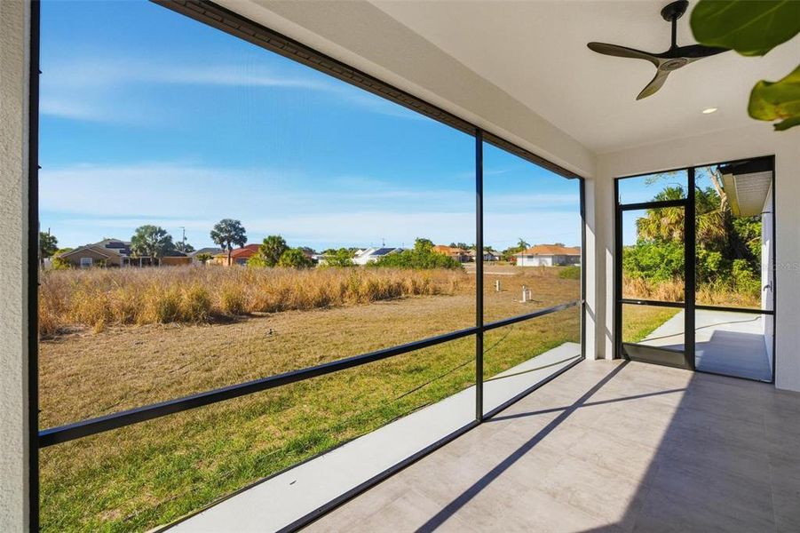 Exterior details and patio area of a home in , North Port (Image 29).