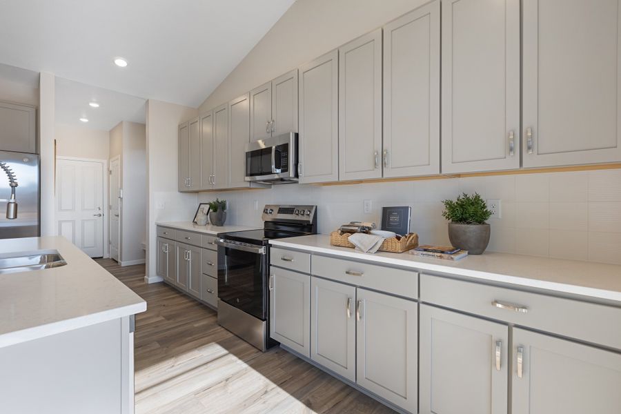 Representative furnished interior of a home built from the 4901 by Risewell Homes in The Aurora Highlands, Aurora (Image 8).