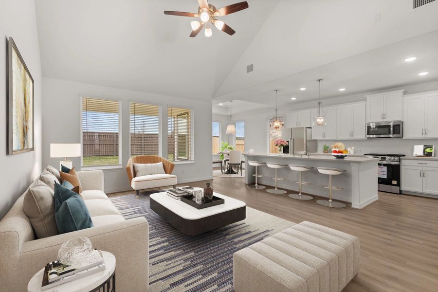 Furnished interior view inside a new home in Sunterra Lakes, Brookshire (Image 3).