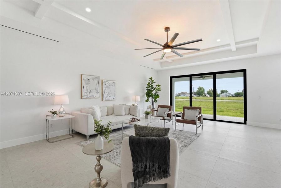 Furnished interior view inside a new home in , Cape Coral (Image 12).