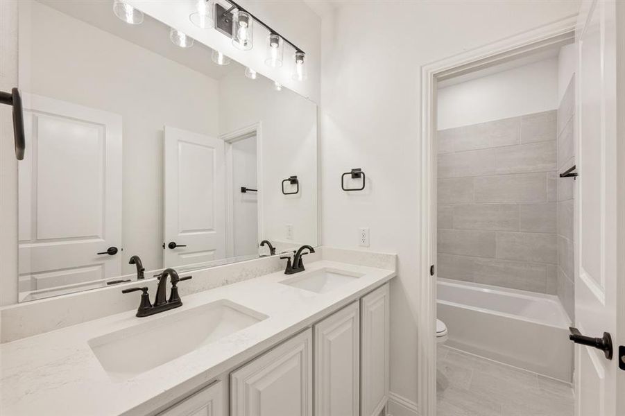 Furnished interior view inside a new home in Villages of Hurricane Creek, Anna (Image 6).