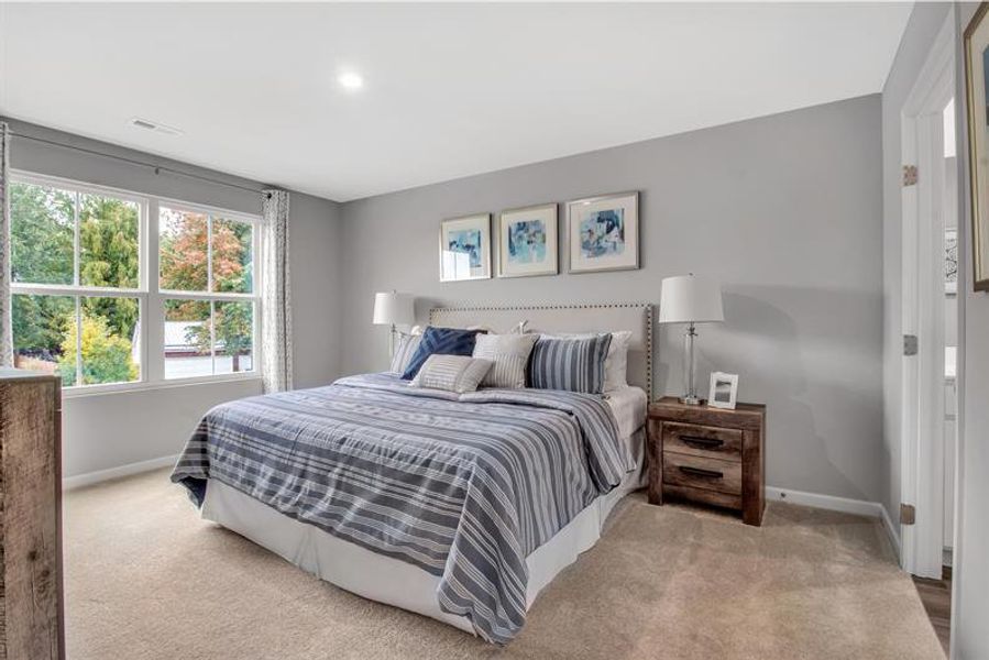 Representative furnished interior of a home built from the Pine by Ryan Homes in Cherry Grove Townhomes, Kannapolis (Image 18).