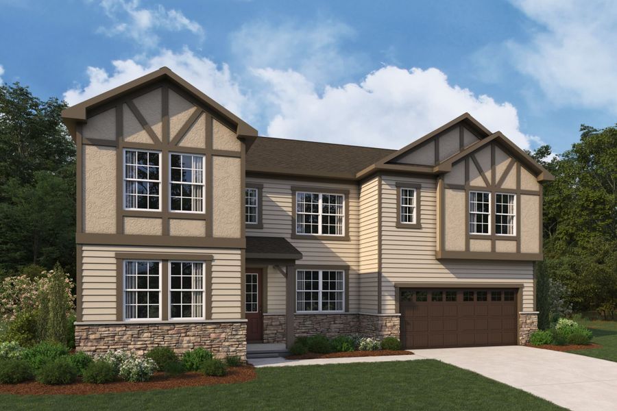 Representative exterior photo of a completed home built from the Lassen by Mattamy Homes in Waxhaw Landing, Monroe, NC (Image 5).