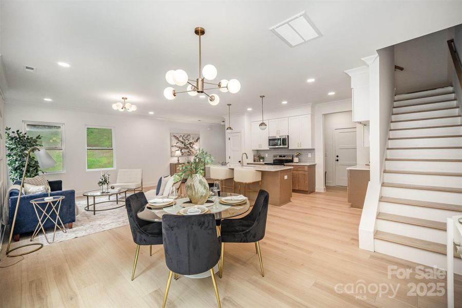 Furnished interior view inside a new home in , Hickory (Image 31).