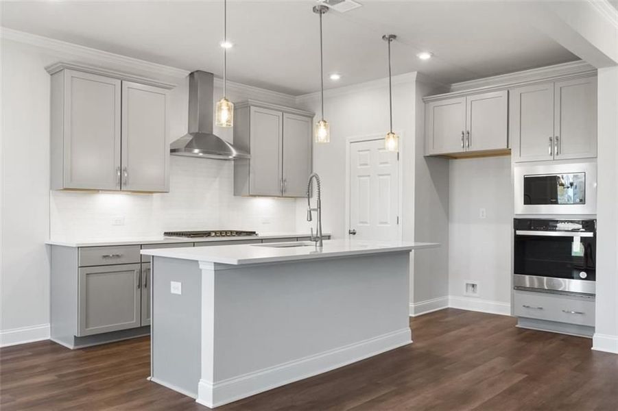 Furnished interior view inside a new home in Wehunt Meadows, Hoschton (Image 44).
