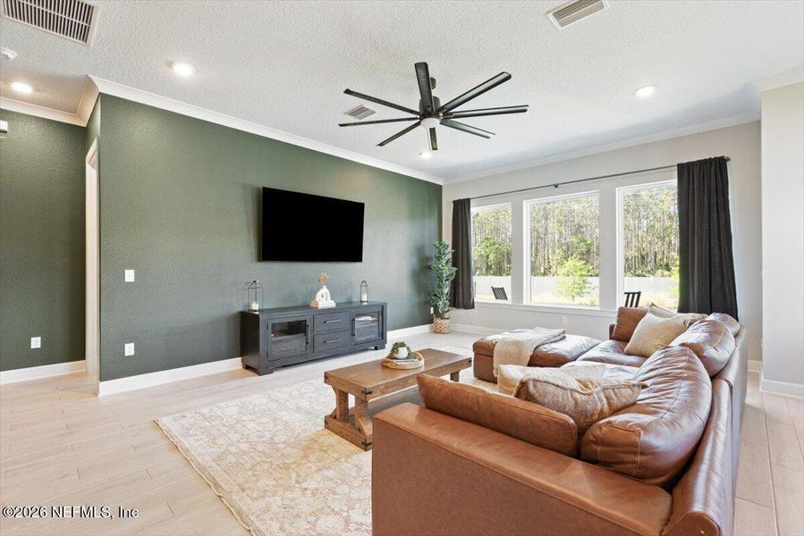 Furnished interior view inside a new home in Middlebourne 50', St. Johns (Image 15).
