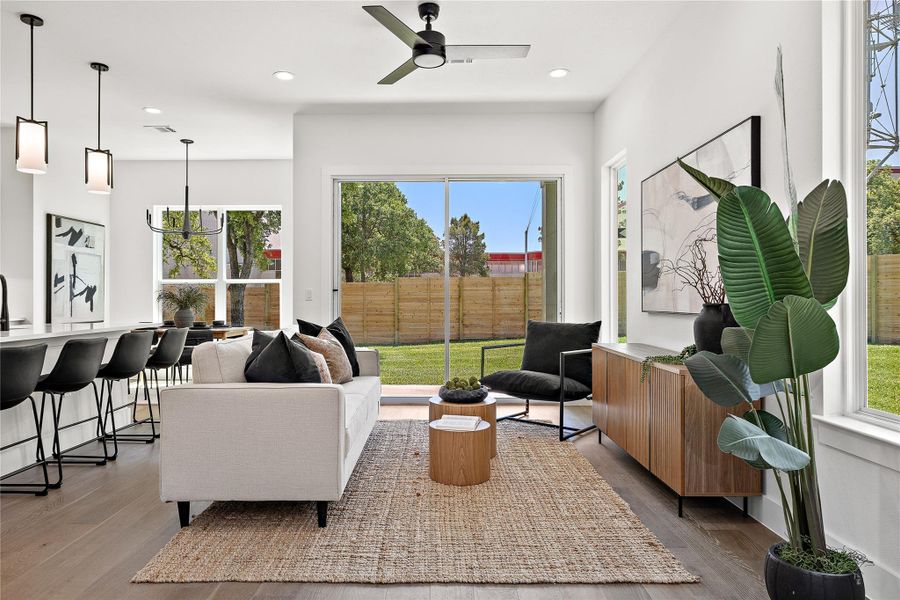 Furnished interior view inside a new home in , Austin (Image 25). Furnished interior view inside a new home in , Austin (Image 25).