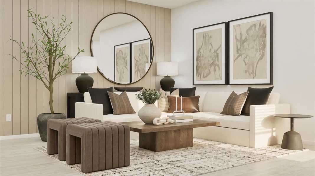 Furnished interior view inside a new home in Elm Creek, Elgin (Image 10).
