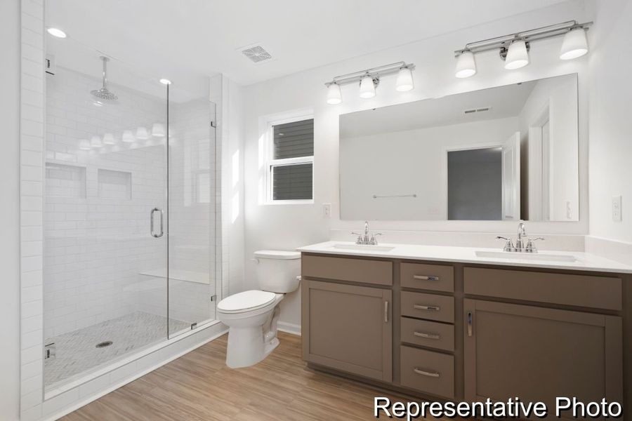 Furnished interior view inside a new home in Morgan Hills, Albemarle (Image 4).