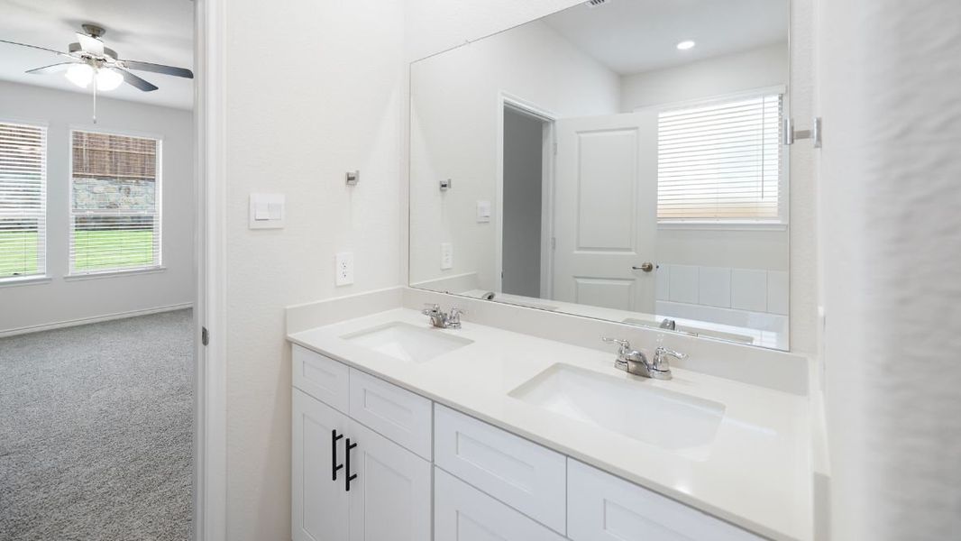 Furnished interior view inside a new home in Augusta Square, Fort Worth (Image 9).