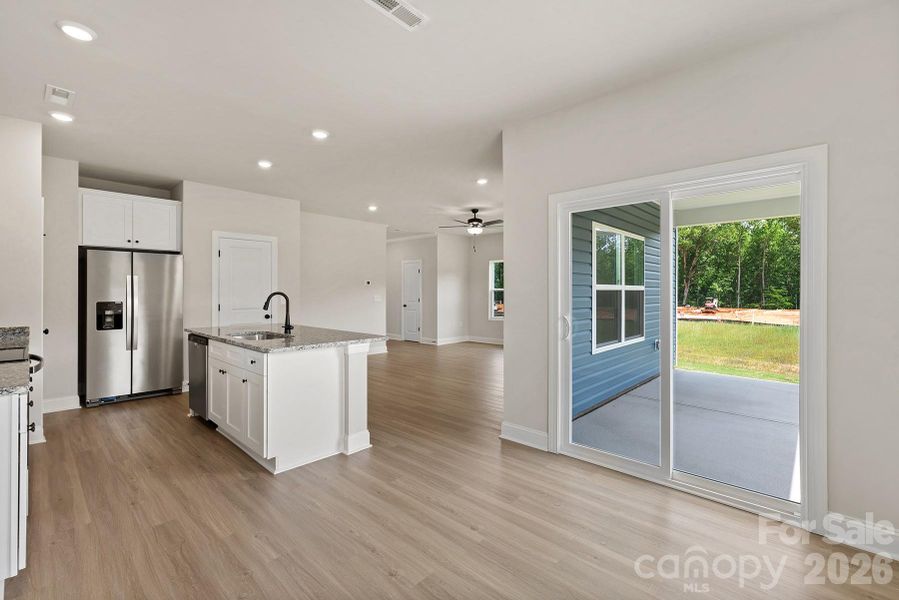 Furnished interior view inside a new home in Ascot Woods, Charlotte (Image 6).