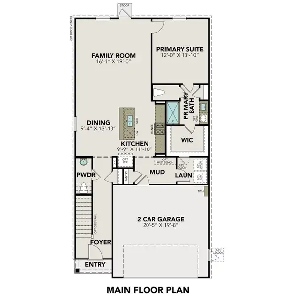 2D floor plan layout of this home in Windmill Estates, Magnolia, TX (Image 2).