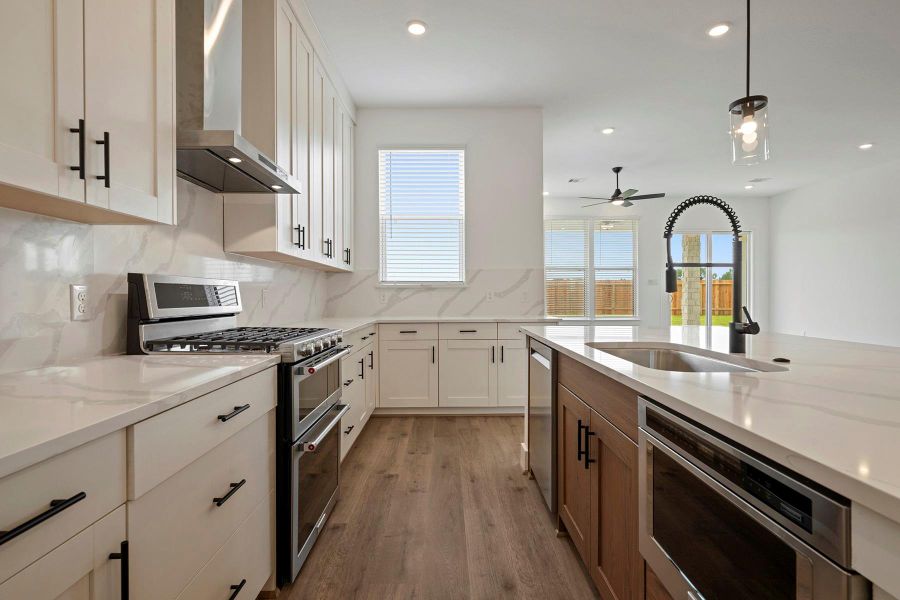 Furnished interior view inside a new home in Hallimore Ranch, Rosenberg (Image 4). Furnished interior view inside a new home in Hallimore Ranch, Rosenberg (Image 4).