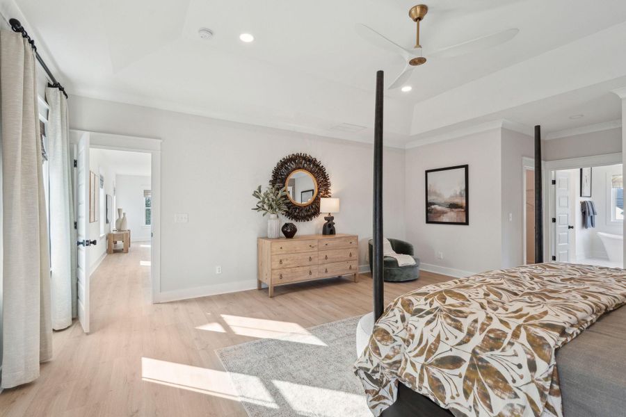 Furnished interior view inside a new home in Tidewater at Lakes of Cane Bay, Summerville (Image 13).