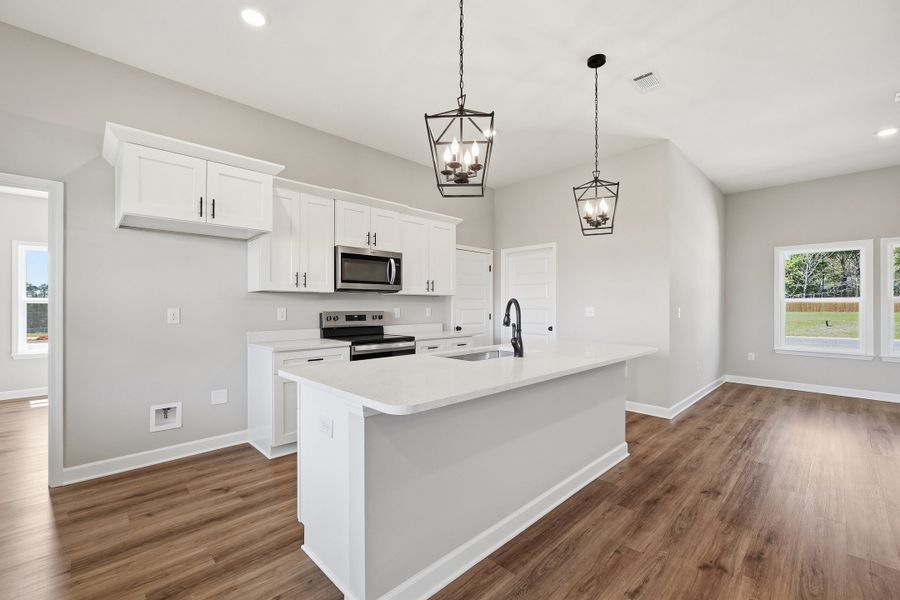 Furnished interior view inside a new home in Southern Charm, Crestview (Image 8).