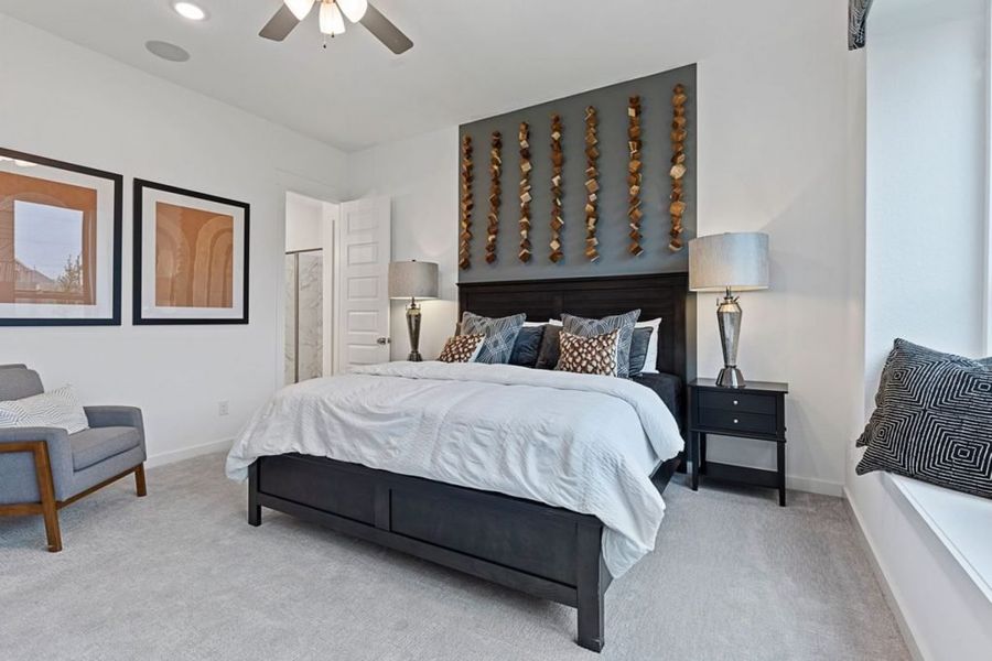 Representative furnished interior of a home built from the Hemlock II Katy Lakes 50 by Brohn Homes in Katy Lakes, Katy (Image 4).