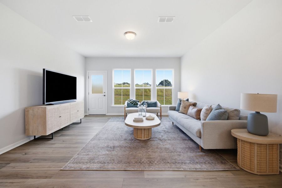 Furnished interior view inside a new home in Providence Oaks, Fuquay Varina (Image 19). Furnished interior view inside a new home in Providence Oaks, Fuquay Varina (Image 19).