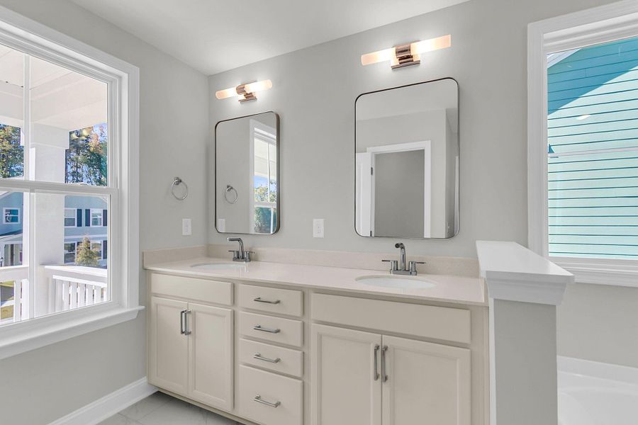 Furnished interior view inside a new home in Sweetgrass Station, Summerville (Image 9).