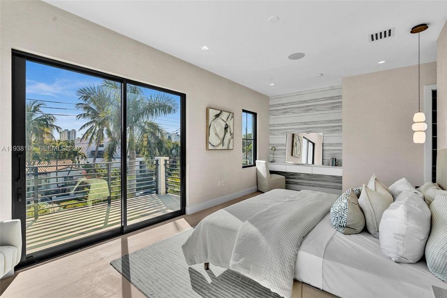 Furnished interior view inside a new home in , Surfside (Image 9).