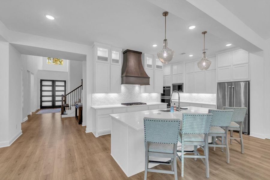 Furnished interior view inside a new home in The Highlands - 65', Porter (Image 40). Furnished interior view inside a new home in The Highlands - 65', Porter (Image 40).