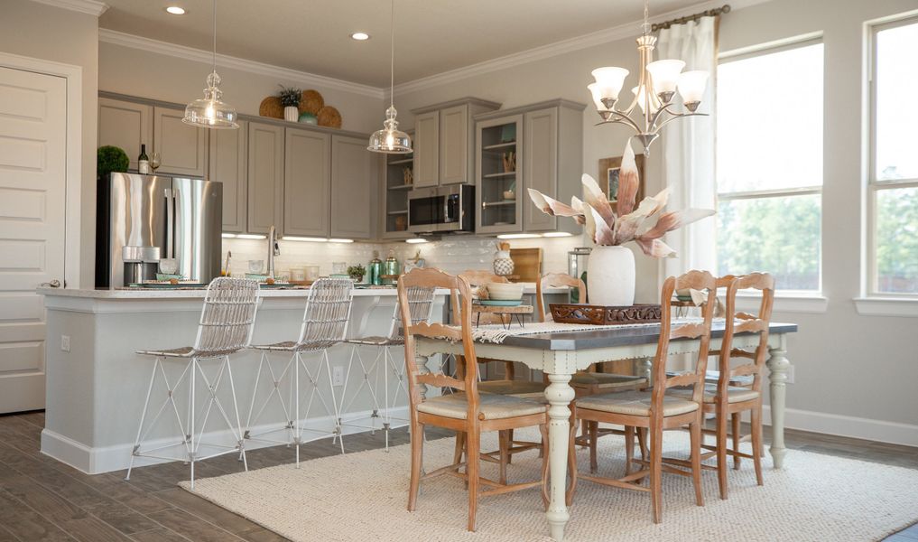 Kitchen and dining area