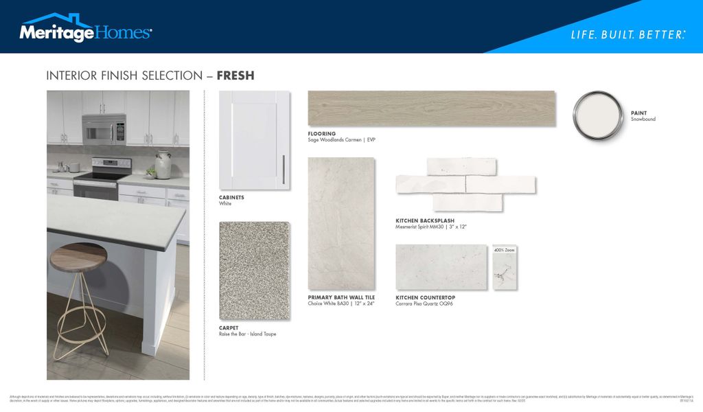 Sample of building materials used in homes in Cypress Ridge - The Coastline Series, Longs (Image 15).