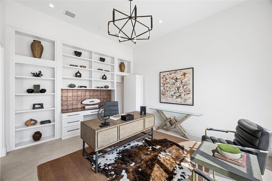 Furnished interior view inside a new home in Avadene at Las Colinas, Irving (Image 9).