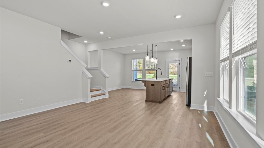 Furnished interior view inside a new home in Gresham Station, Simpsonville (Image 7).