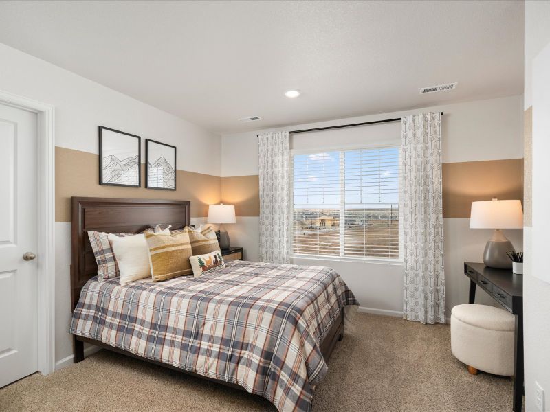 Furnished interior view inside a new home in Lorson Ranch: The Trail Collection, Colorado Springs (Image 13). Furnished interior view inside a new home in Lorson Ranch: The Trail Collection, Colorado Springs (Image 13).