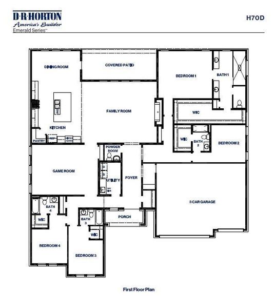 2D floor plan layout of this home in Butlers Bend Estates, Pinehurst, TX (Image 2). 2D floor plan layout of this home in Butlers Bend Estates, Pinehurst, TX (Image 2).