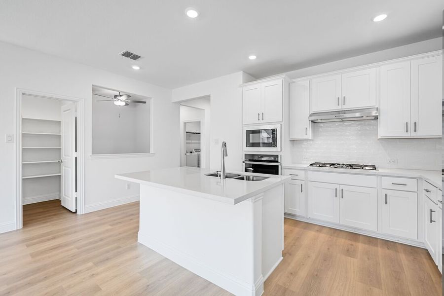 Furnished interior view inside a new home in Madero 50s, Fort Worth (Image 8). Furnished interior view inside a new home in Madero 50s, Fort Worth (Image 8).
