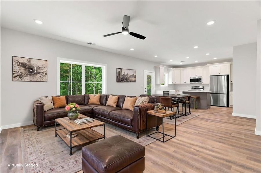 Furnished interior view inside a new home in , Talking Rock (Image 14).