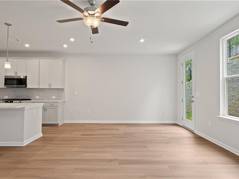 Spacious, unfurnished interior of a new home in The Village at Shallowford, Kennesaw (Image 20).