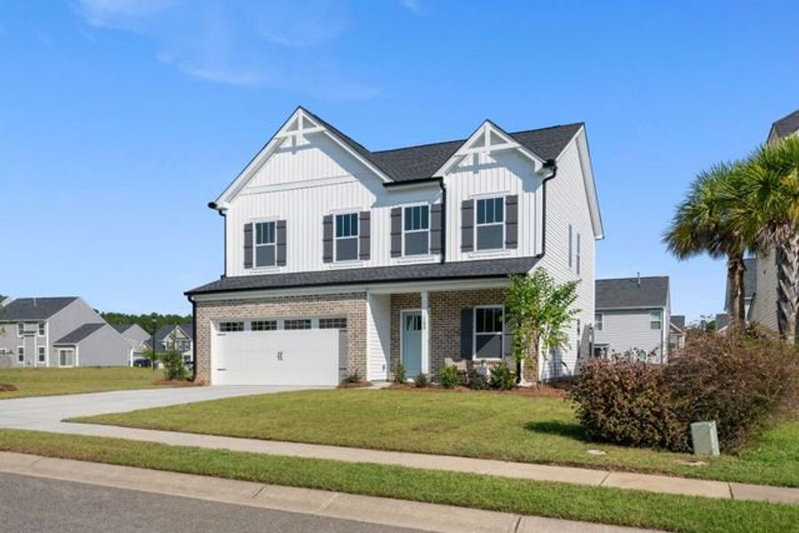 Representative exterior photo of a completed home built from the Wagner by True Homes in River Rock, Winston-Salem, NC (Image 2).