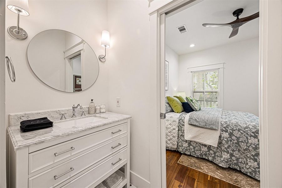 Furnished interior view inside a new home in , Galveston (Image 32).