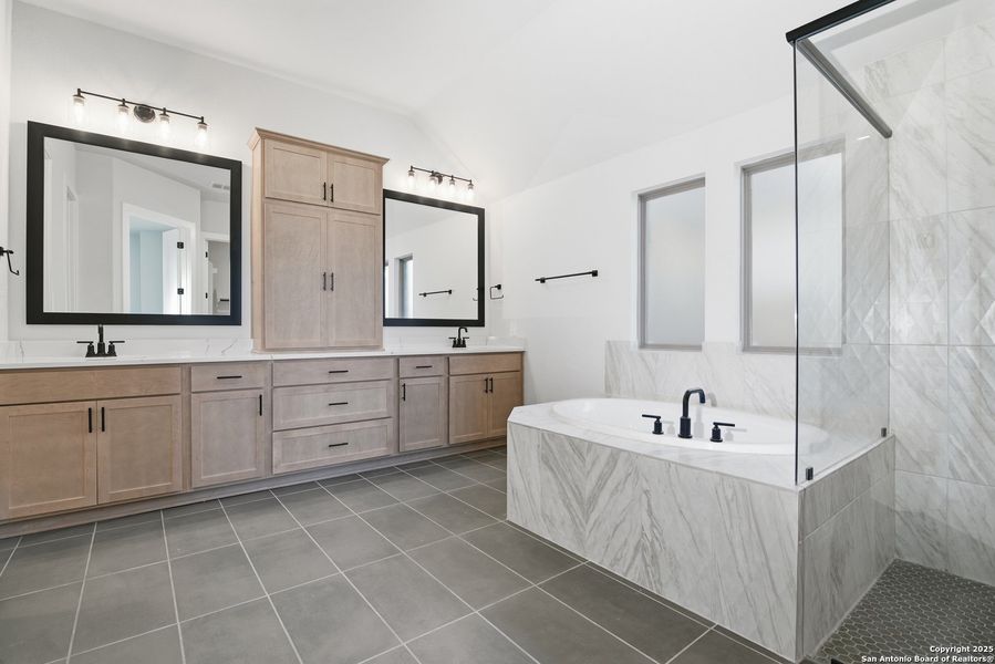 Furnished interior view inside a new home in Haby Hill 50s, San Antonio (Image 29). Furnished interior view inside a new home in Haby Hill 50s, San Antonio (Image 29).