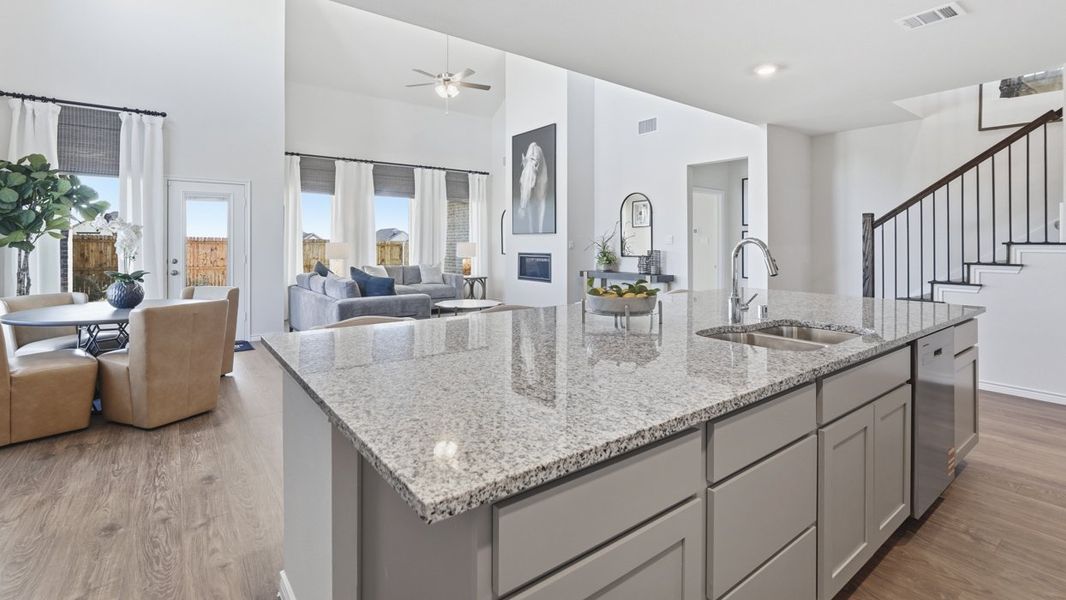 Furnished interior view inside a new home in Lakewood Trails, Forney (Image 9). Furnished interior view inside a new home in Lakewood Trails, Forney (Image 9).