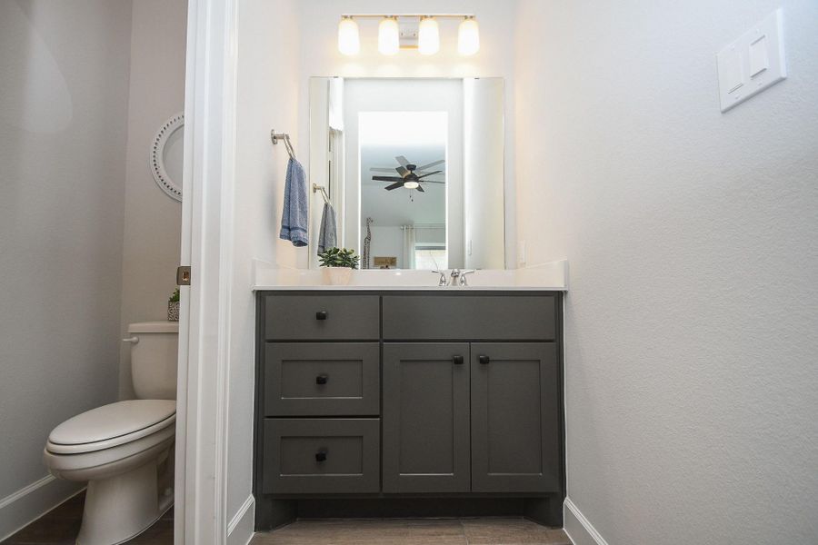 Furnished interior view inside a new home in Fulbrook On Fulshear Creek 60', Fulshear (Image 32).