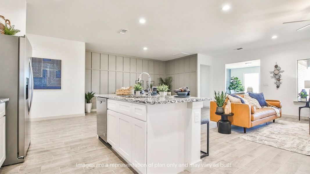 Furnished interior view inside a new home in Viridian, Lubbock (Image 14).