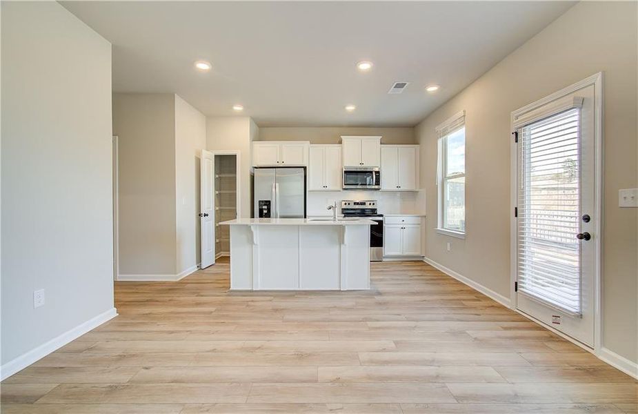 Furnished interior view inside a new home in Towne Center, Hampton (Image 8). Furnished interior view inside a new home in Towne Center, Hampton (Image 8).