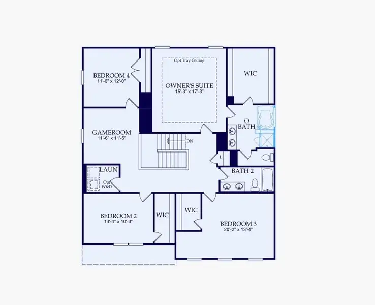 2D floor plan layout of this home in Briar Creek, Atlanta, GA (Image 4).